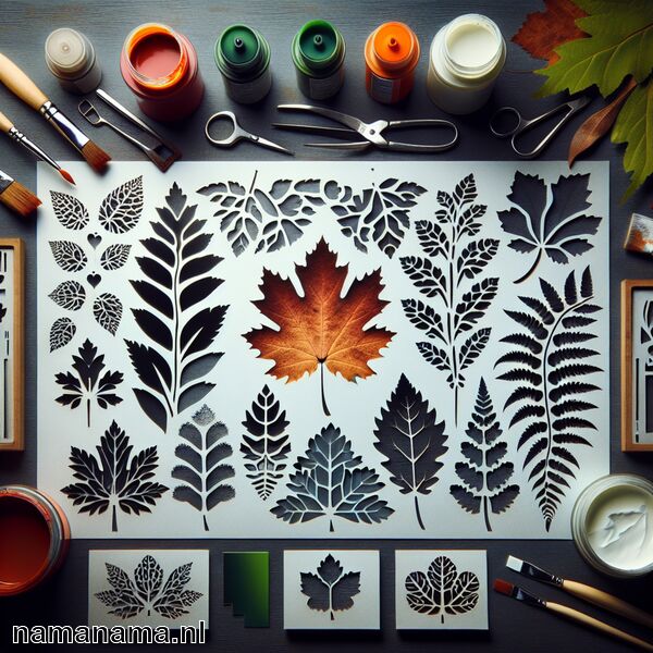 Sjabloon bladeren » Bladeren sjabloneren