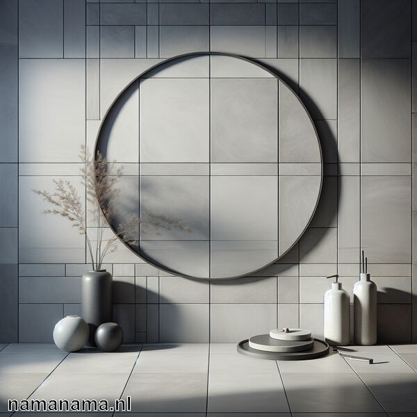 Lichtgrijze tegels, donkere voegen » Lichtgrijs en donker contrast