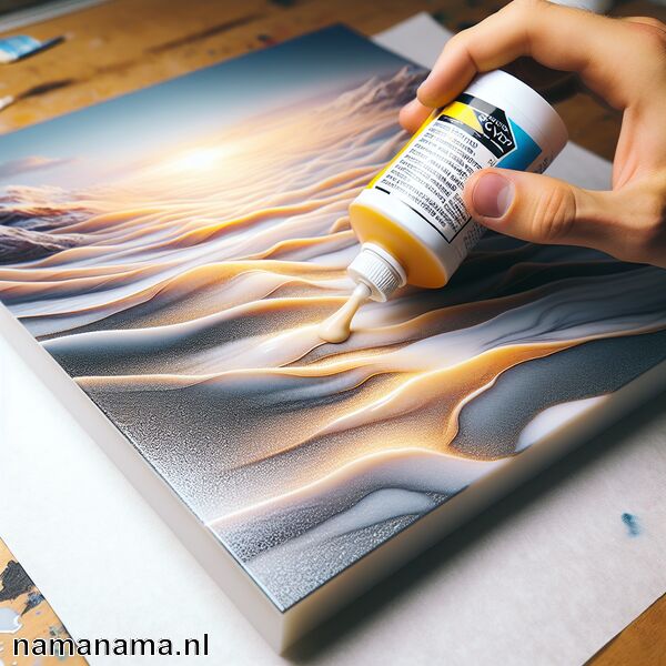 Een acrylschilderij sealen » Acrylschilderij juist sealen  