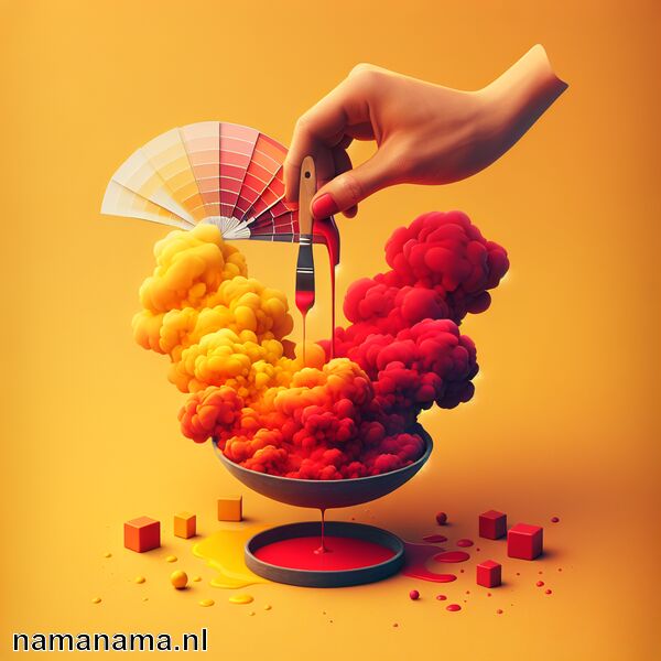 Rood en geel mengen » Rood en geel harmonieus maken  