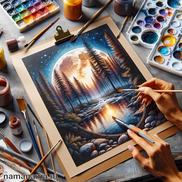 Acrylverf schilderen » Schilderen met acrylverf  