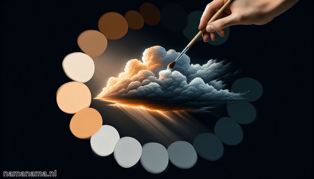 Werk van donker naar licht   - Een wolk schilderen » Wolken schilder technieken  