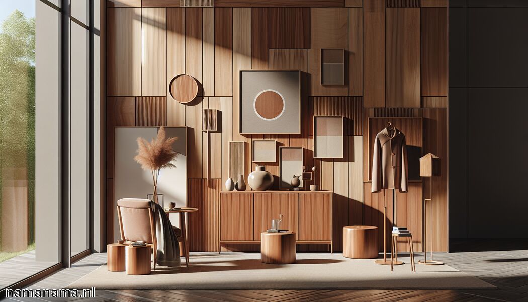 Gebruik opvallende kunst voor visuele interesse   - Combineer kersenhouten meubels in een moderne kleur » Kersenhout modern stylen  
