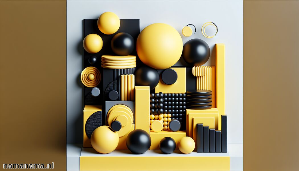 Zwart voor een krachtige tegenstelling   - Welke kleur past bij geel? » Geel perfect combineren  