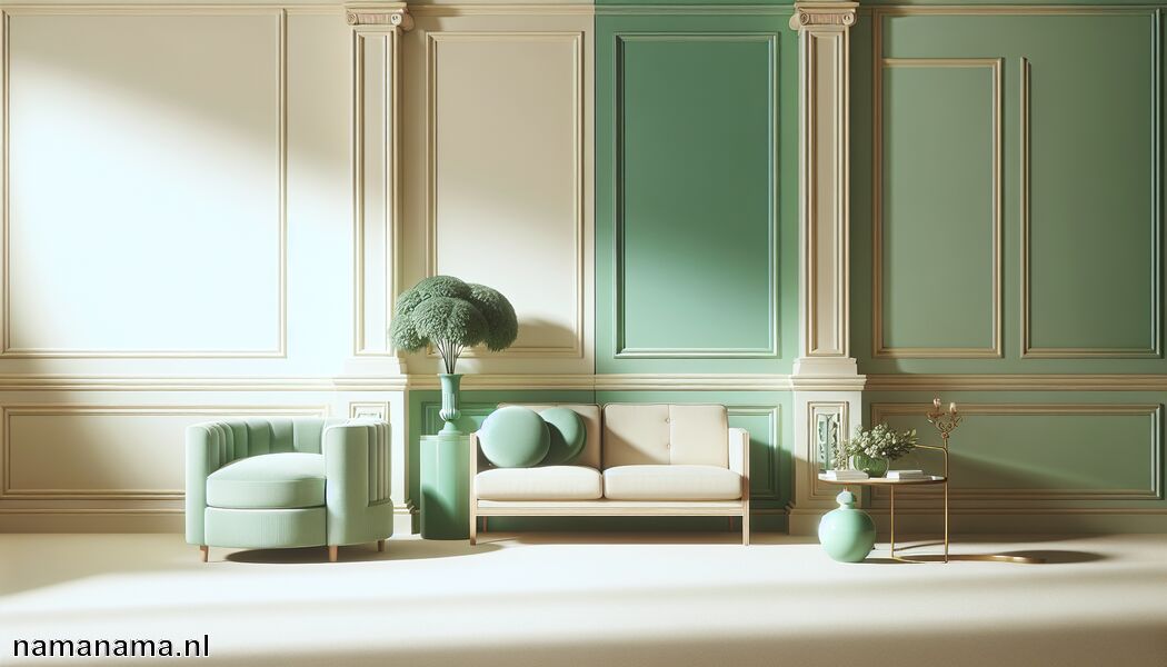 Mintgroen voor een koele balans - Welke kleur past bij crème? » Crème en bijpassende tinten