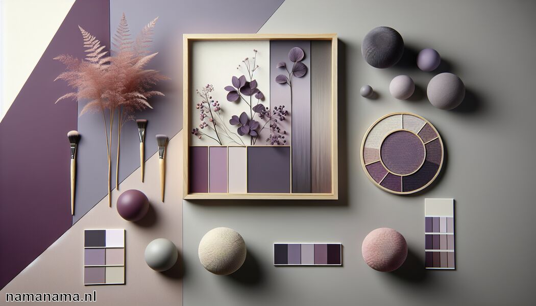 Grijs maakt het geheel elegant en neutraal   - Welke kleur past bij paars? » Paarse combinaties ontdekken  