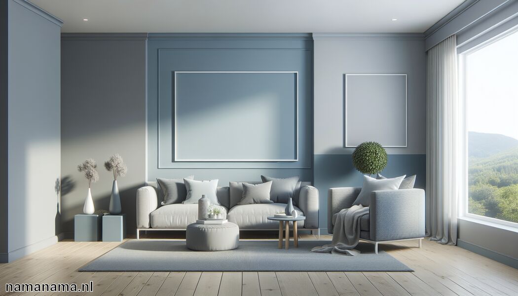 Blauw voor een kalmerend effect   - Welke muurkleur past bij grijs? » Grijze muren perfect combineren  