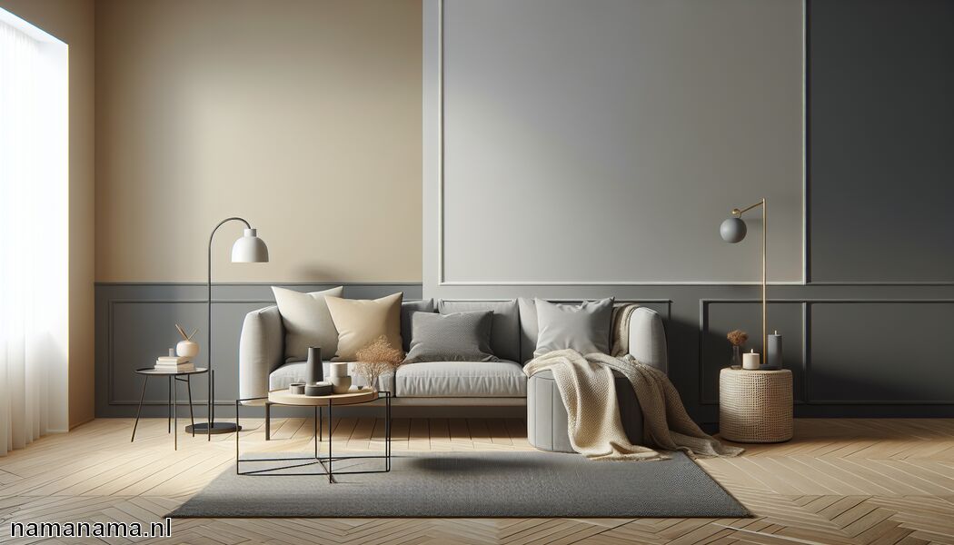 Beige voegt warmte en gezelligheid toe   - Muurverf: grijs en beige combineren » Grijs en beige muurverf  