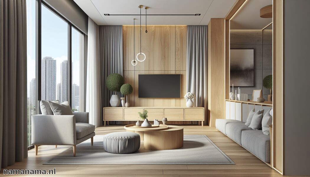Grijze tonen voor modern contrast   - Welke kleur past bij licht hout? » Licht houtstijlen combineren  