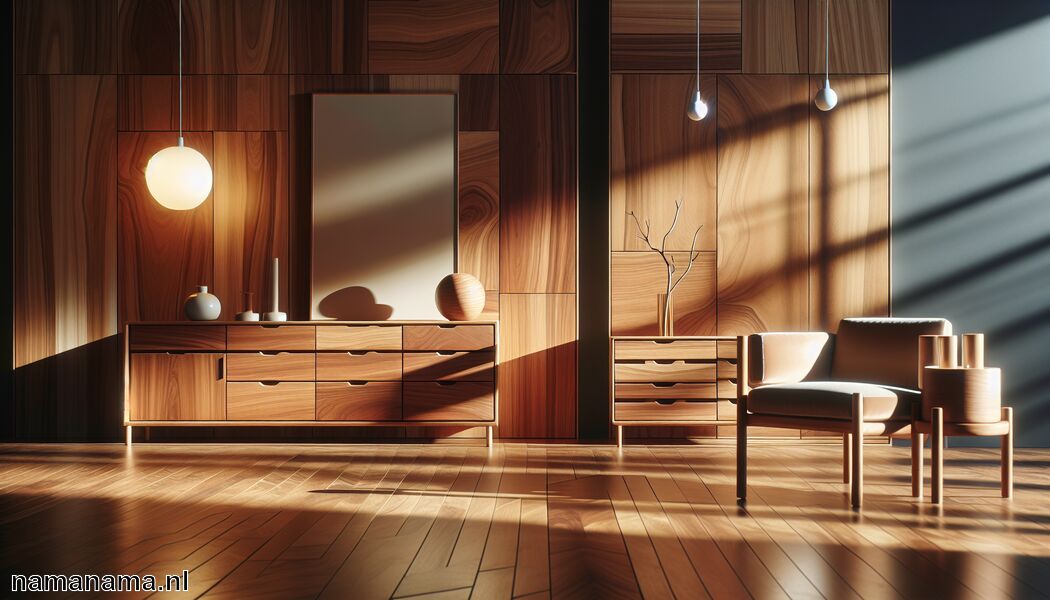 Creëer balans met licht en schaduw   - Combineer kersenhouten meubels in een moderne kleur » Kersenhout modern stylen  
