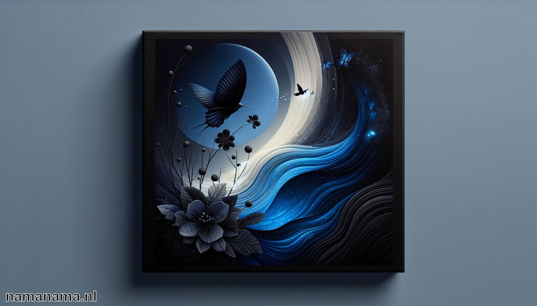 Zwart geeft een elegante touch   - Welke kleur past bij blauw? » Blauw in harmonie brengen  