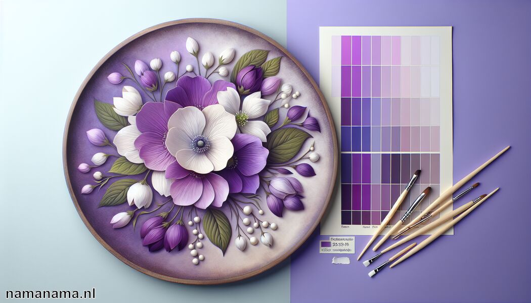 Wit zorgt voor frisse en heldere accenten   - Welke kleur past bij paars? » Paarse combinaties ontdekken  