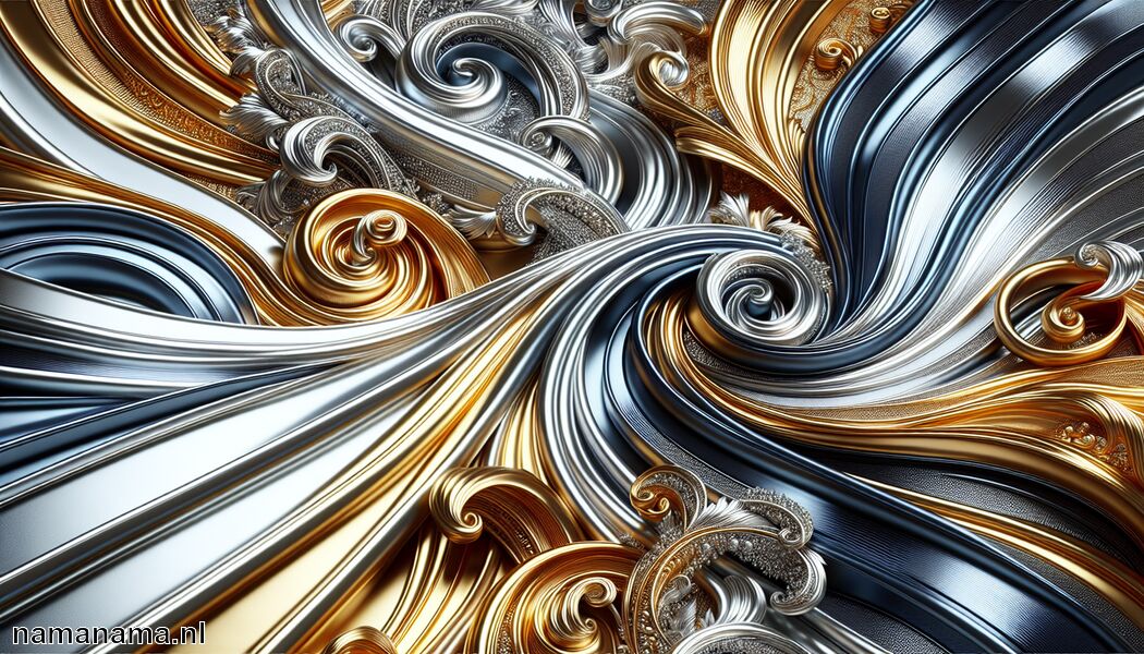 Goud creëert luxe en elegantie   - Welke kleuren passen bij zilver? » Zilveren tinten combineren  