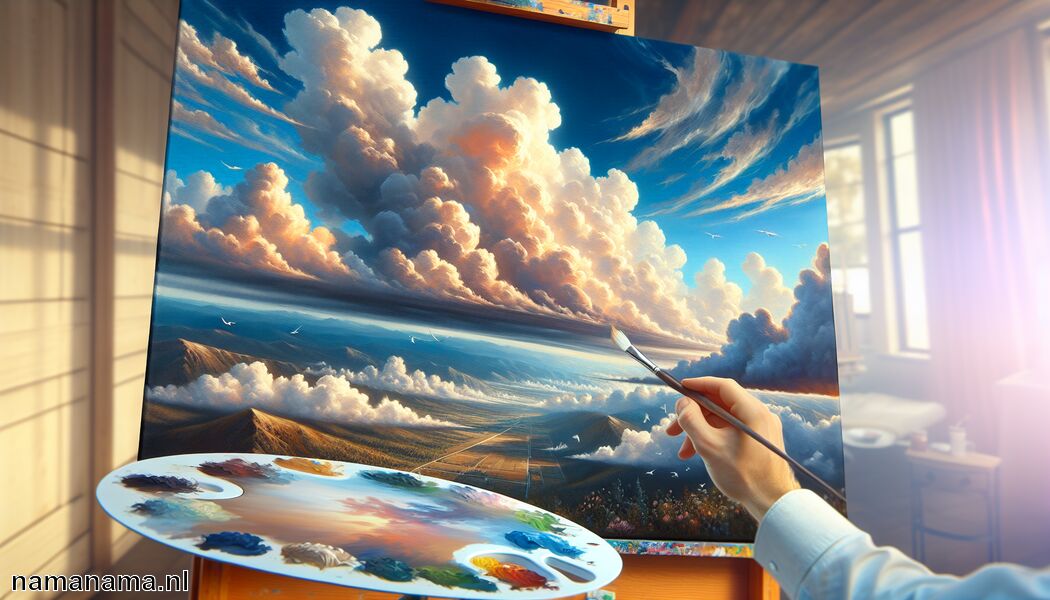 Een wolk schilderen » Wolken schilder technieken