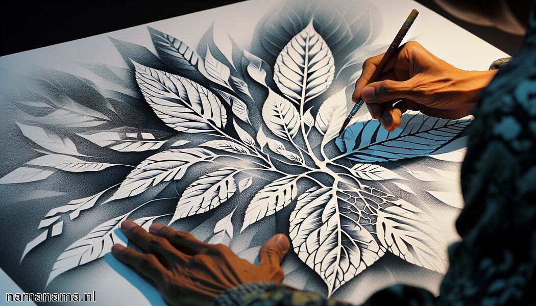 Sjabloon bladeren » Bladeren sjabloneren