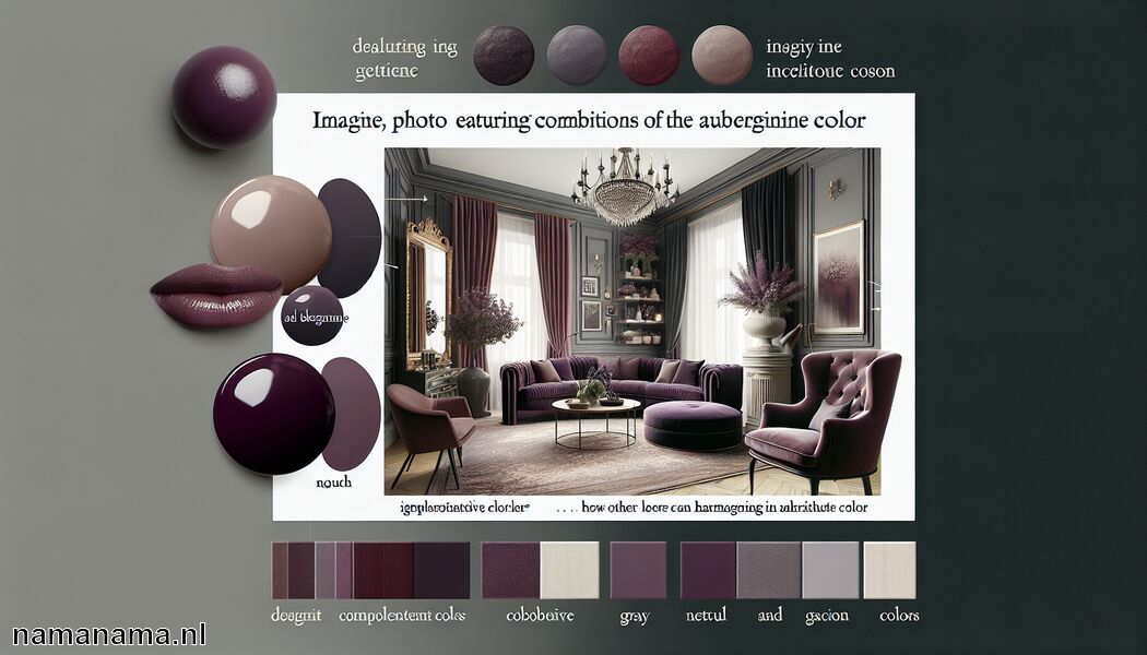 Welke kleur past bij aubergine? » Aubergine stijlvol integreren