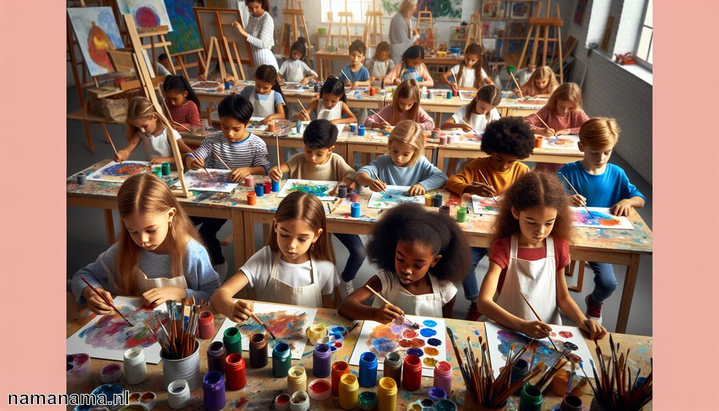 Acrylschilderen met kinderen » Kinderen laten acrylschilderen