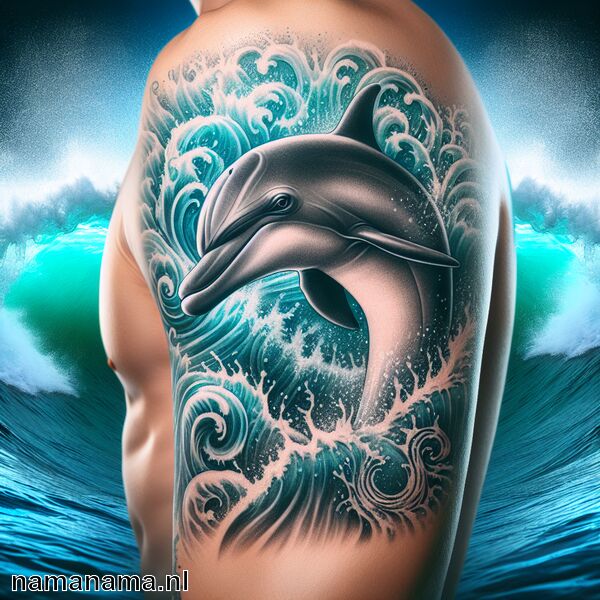 Dolfijn Tatoeage Betekenis » Speelsheid en intelligentie in een afbeelding