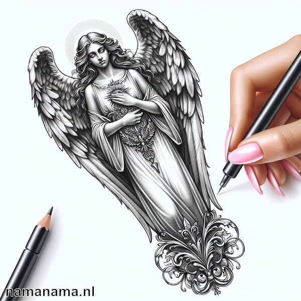 Engel tattoo betekenis » Bescherming en spiritualiteit in inkt