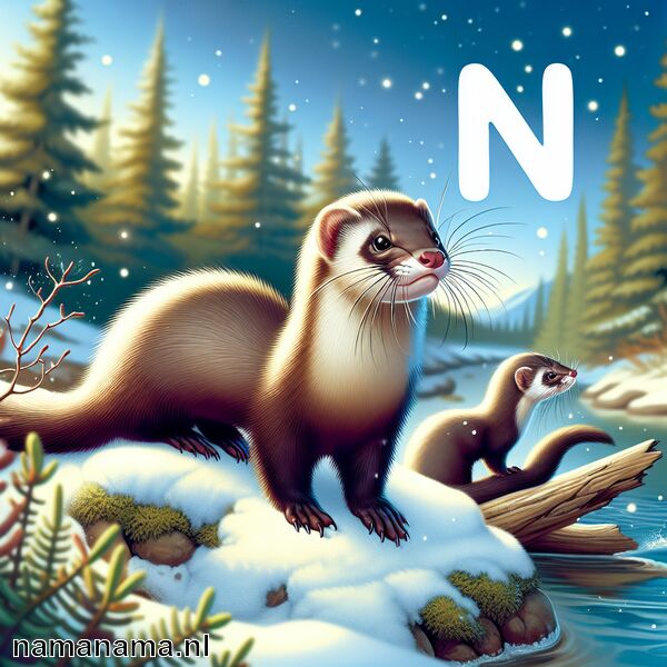 Ontdek de dieren met een N