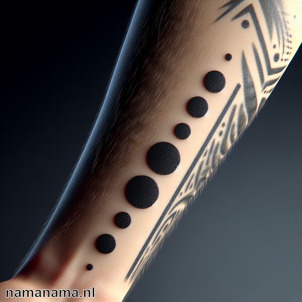 3 stippen arm tattoo betekenis » Symboliek langs de arm