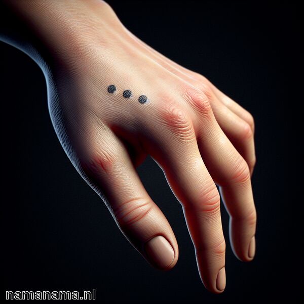 3 stippen vinger tattoo betekenis » Een persoonlijke boodschap op je vingers