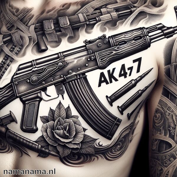 AK-47 Tattoo Betekenis » Wat de AK-47 voor jou kan betekenen