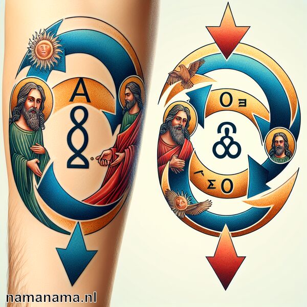 Alpha Omega Tatoeage Betekenis » Begin en einde in één tattoo