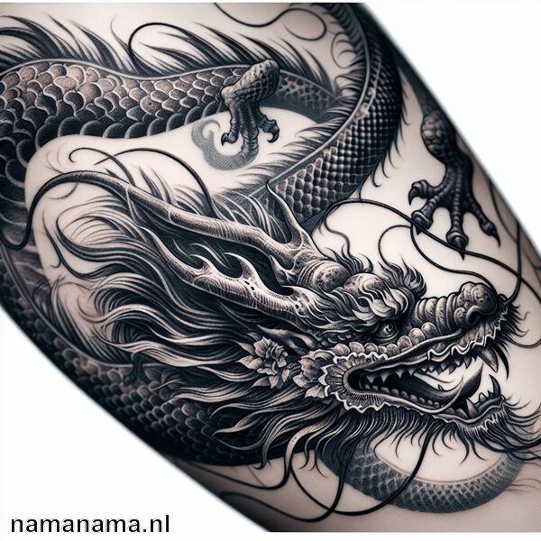 Chinese Dragon Tattoo Betekenis » Kracht en geluk vertegenwoordigen