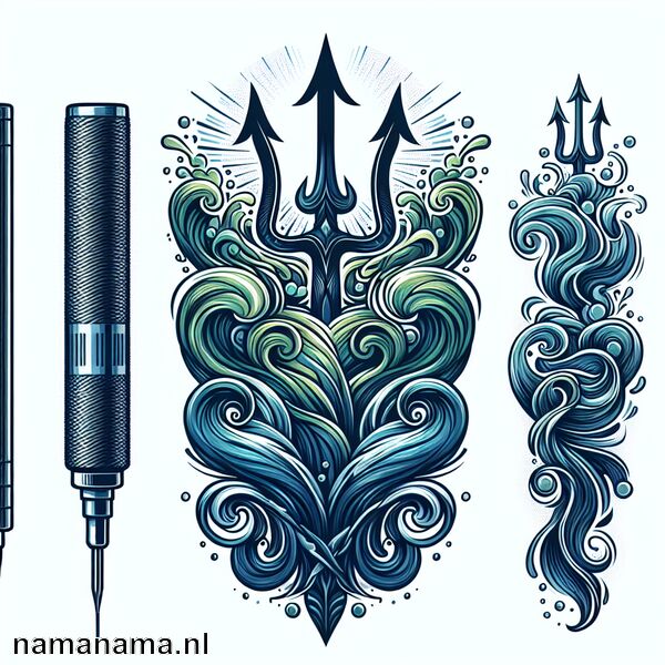 Drietand Tattoo Betekenis » De kracht van water en macht
