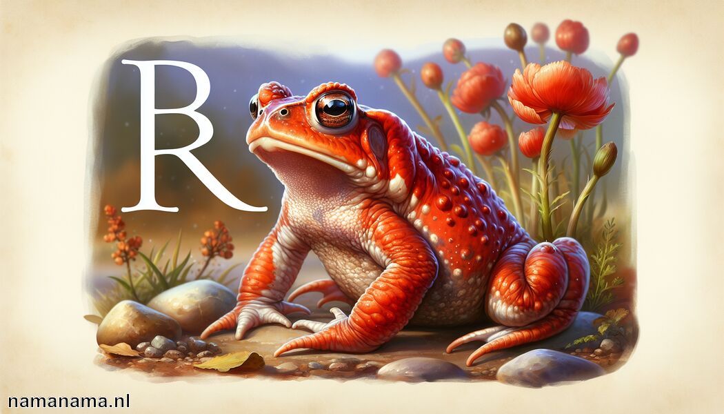 Amfibieën zoals de roodbleke pad - Ontdek de dieren met een R