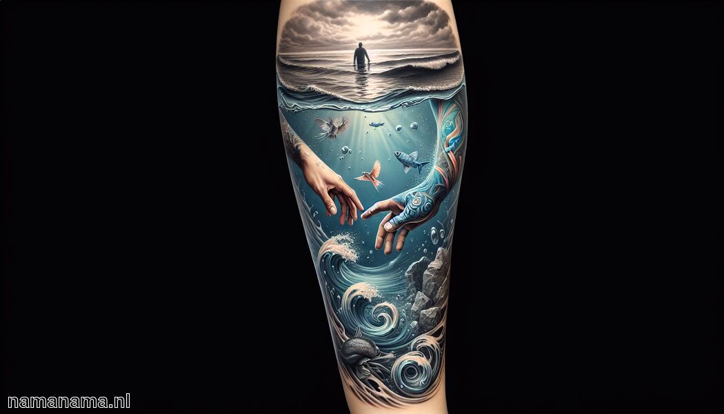 Suggereert diepere verbindingen met anderen - Vis tattoo betekenis » Symboliek van het water