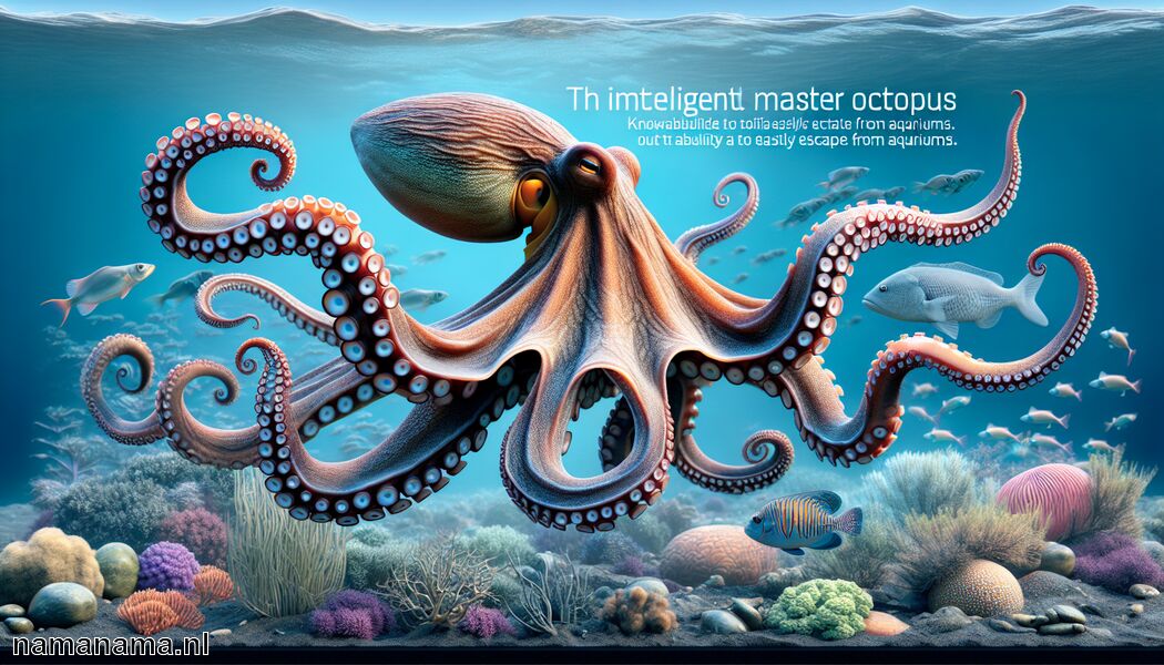 Ze kunnen eenvoudig ontsnappen uit aquaria - Droom je van een Octopus » De Slimme Meester van de Zee
