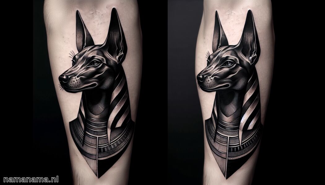 Beelden met een jakhals of jakhalshoofd - Anubis tattoo betekenis » De oude godsdienst en zijn symboliek