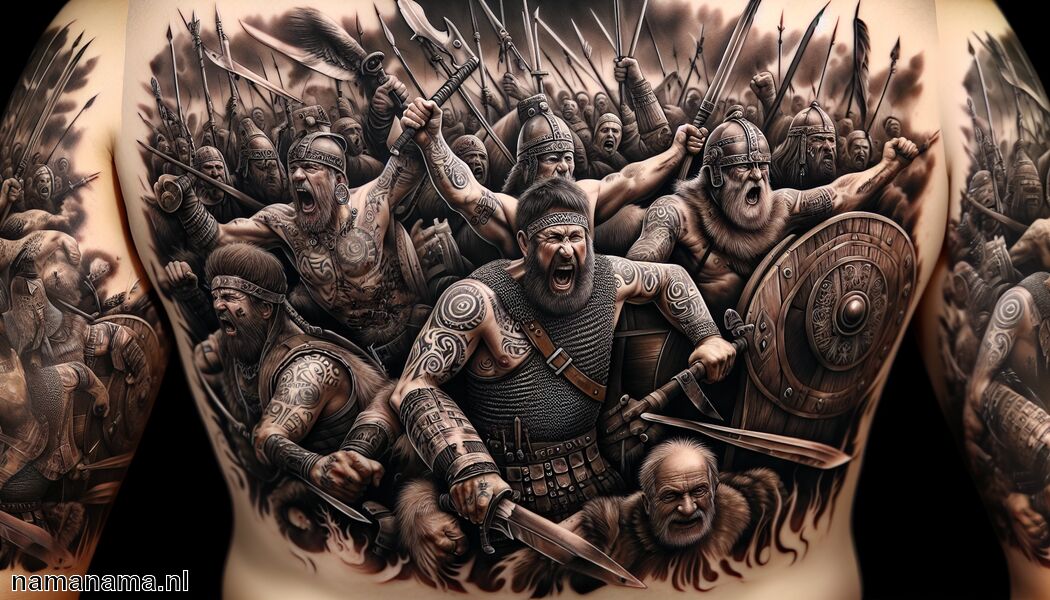 Herinnering aan historische of culturele vechters   - Berserk tattoo betekenis » De betekenis achter de woede