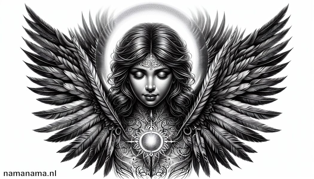 Stimuleert innerlijke rust en balans - Engel tattoo betekenis » Bescherming en spiritualiteit in inkt