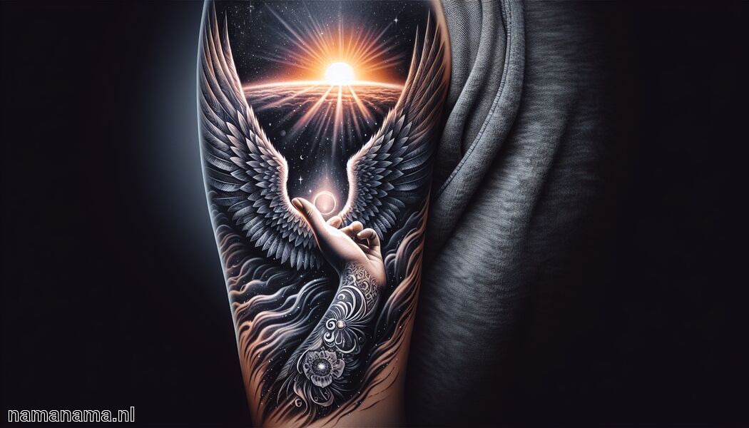 Verlies van een dierbare en rouwverwerking - Engel vleugels tattoo betekenis » De vrijheid van de ziel