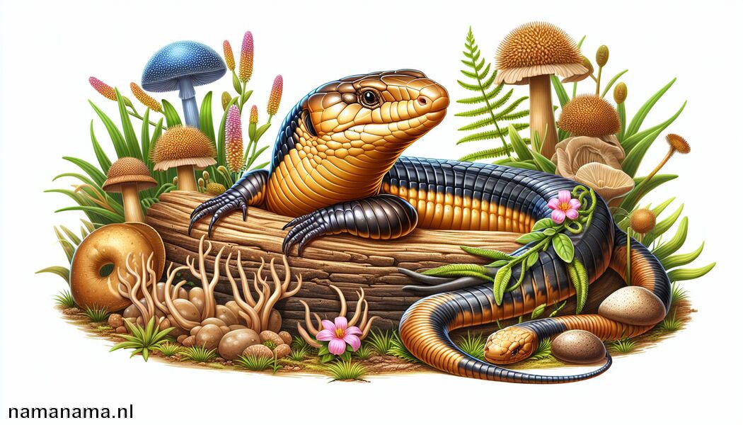 Skink is een soort hagedis zonder poten - Ontdek de dieren met een S