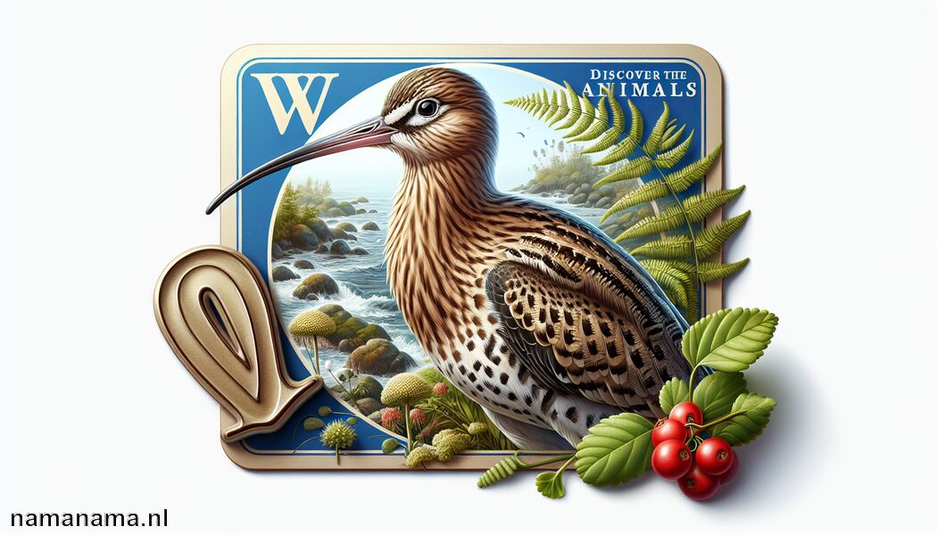 Vogels zoals de wulp hebben lange snavels - Ontdek de dieren met een W
