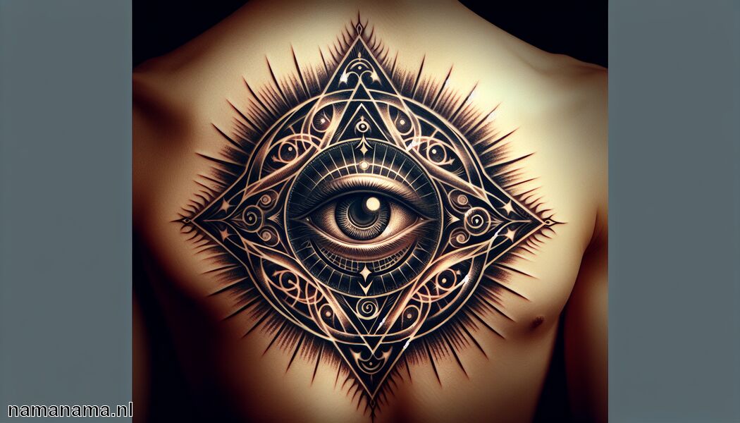 Tatoeage voor innerlijke kracht   - Alziend Oog Tatoeage Betekenis » Het oog dat alles ziet