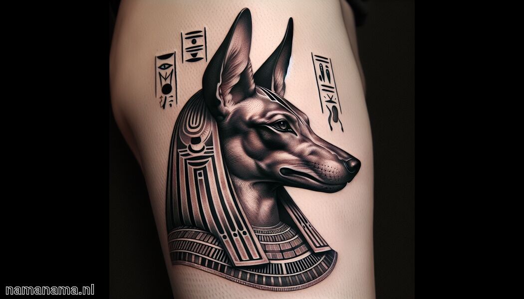 Geloof in het leven na de dood - Anubis tattoo betekenis » De oude godsdienst en zijn symboliek