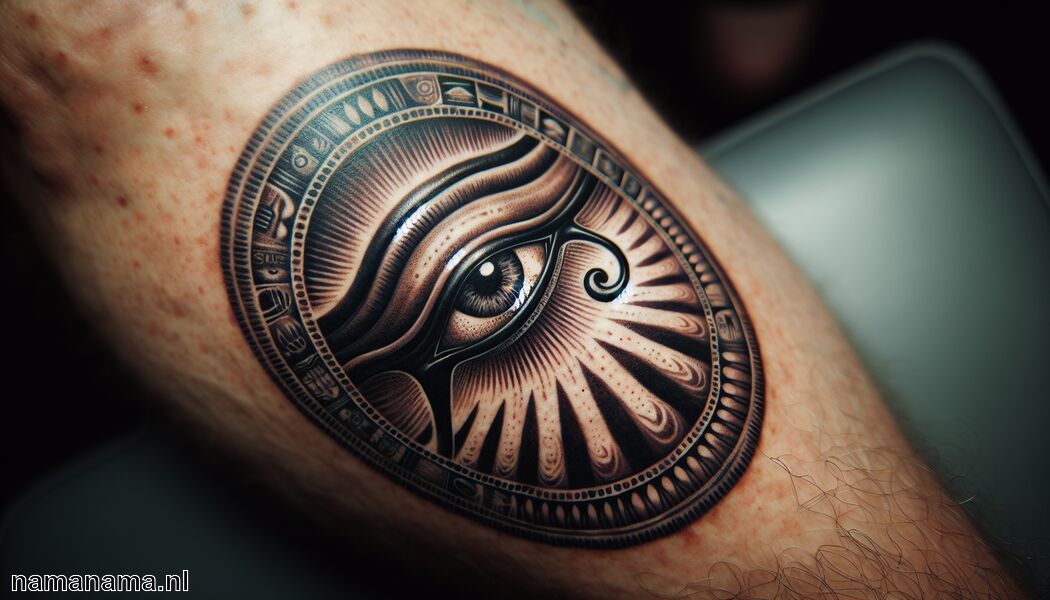 Tatoeage met spirituele betekenis   - Oog van Horus tattoo betekenis » Bescherming en kracht van het oude Egypte