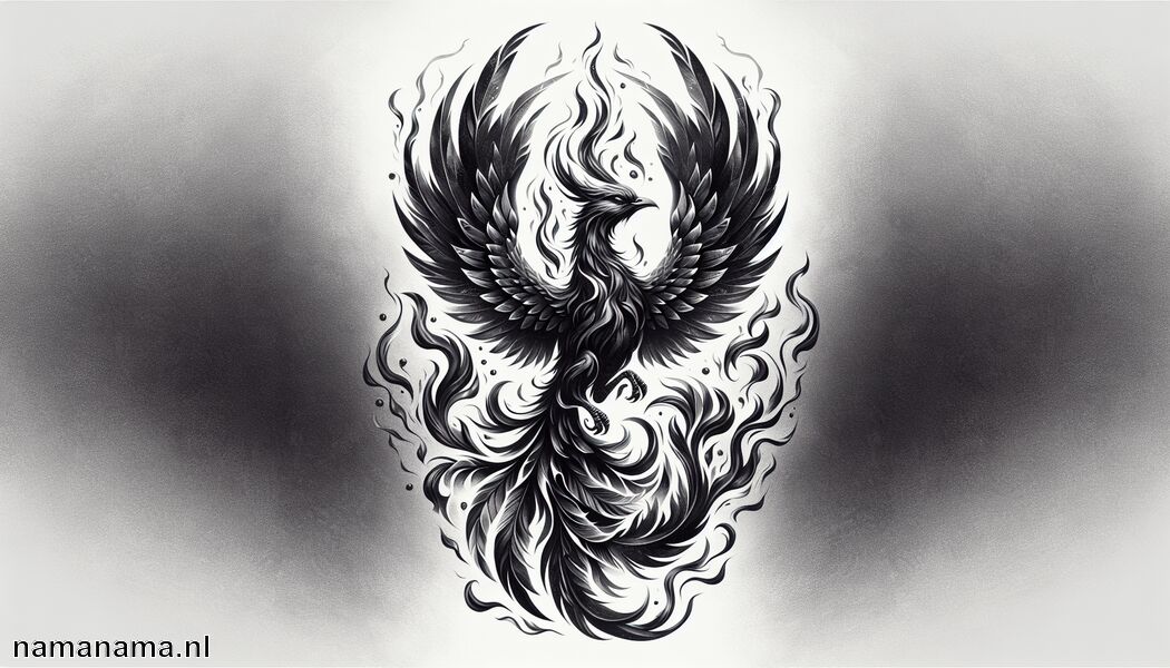 Overschrijding van grenzen en beperkingen   - Zwarte Feniks Tatoeage Betekenis » Opstanding en hergeboorte symboliseren