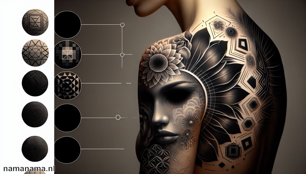 Onderscheidt zich van traditionele inktstijl   - Blackout Tattoo Betekenis » De schoonheid van negatieve ruimte