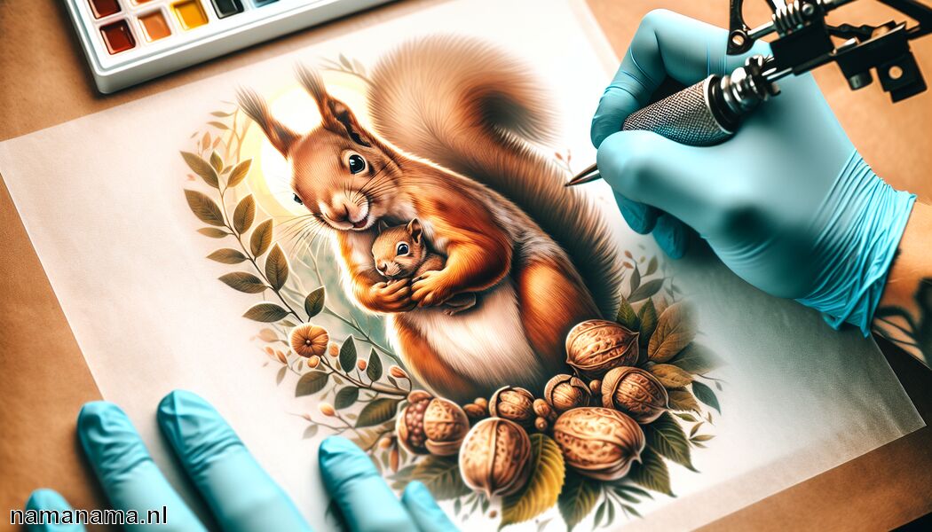 Tijd doorbrengen met vrienden en familie   - Eekhoorn Tattoo Betekenis » Symbool van speelsheid en vreugde
