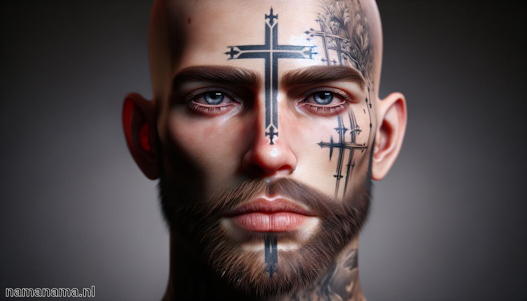 Inspiratie voor anderen delen via kunst - Eric Stehfest gezicht kruis tattoo betekenis » Persoonlijke verhalen in een tattoo