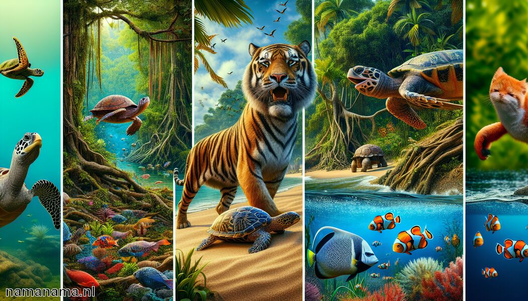 Ontdek de dieren met een T