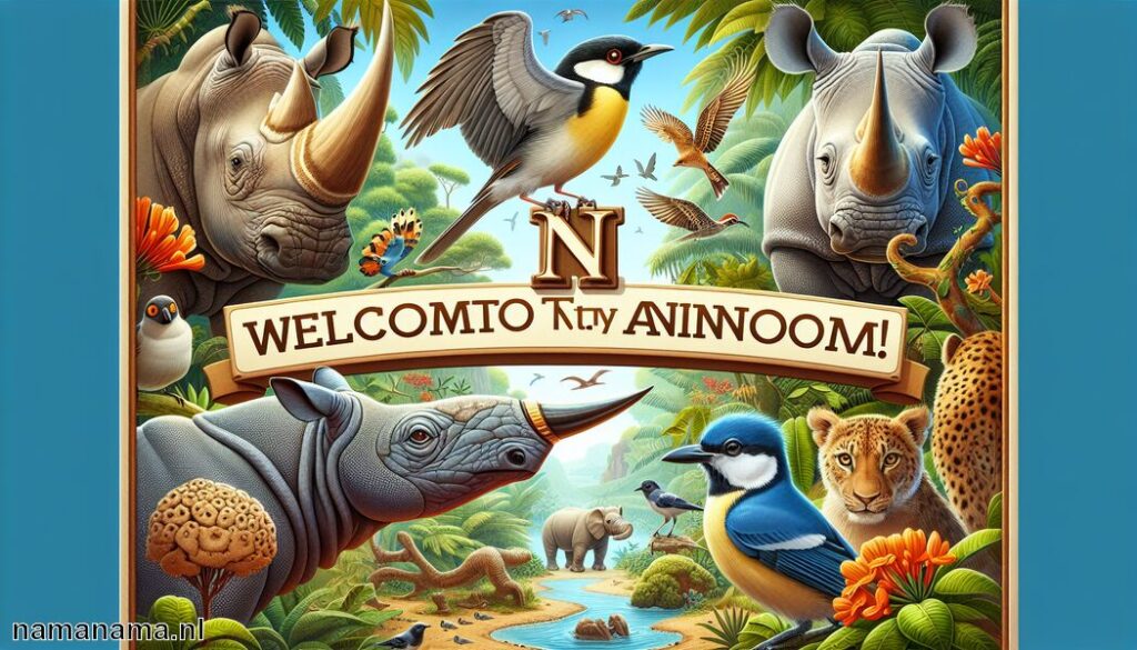 Ontdek de dieren met een N - namanama