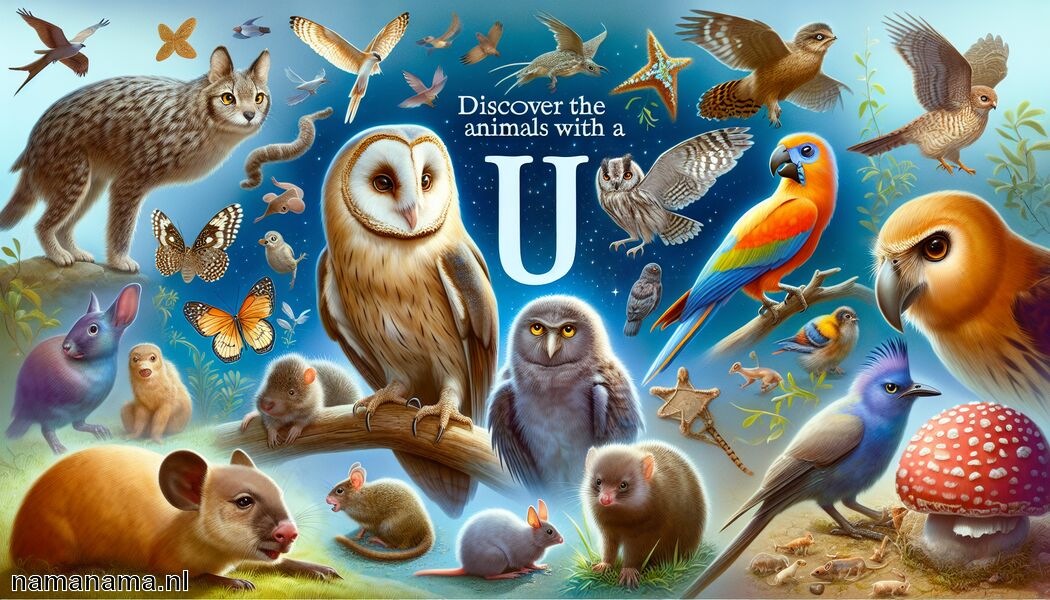 Ontdek de dieren met een U
