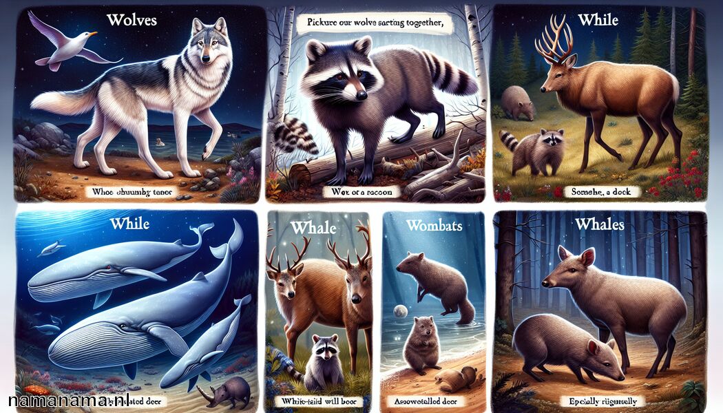 Ontdek de dieren met een W